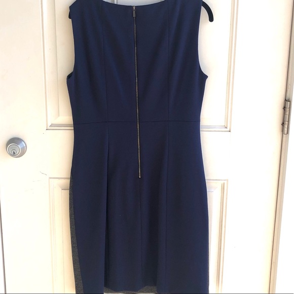 TAHARI color block navy black dress NWOT - Picture 6 of 11